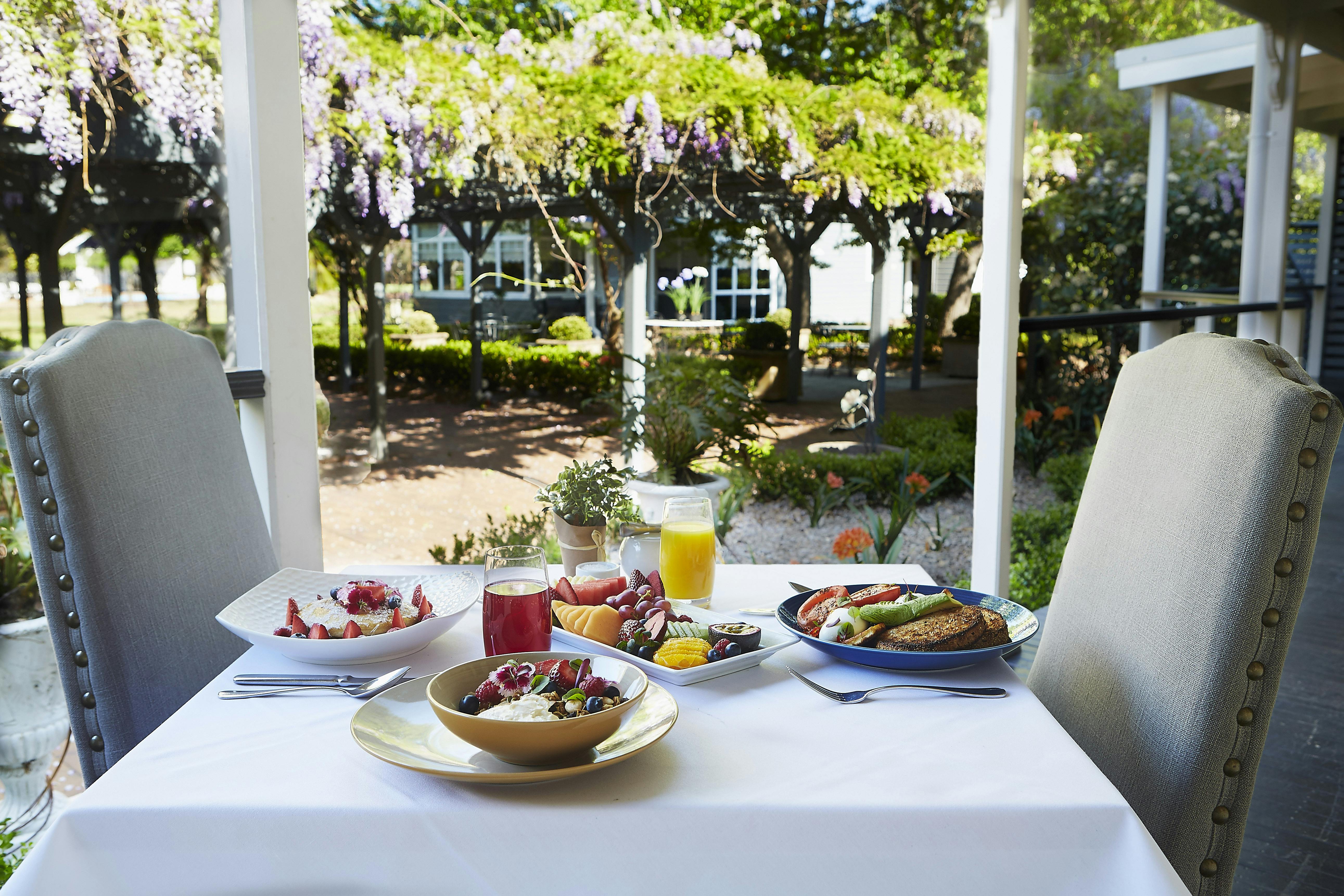 Enjoy breakfast and high tea at our restaurants